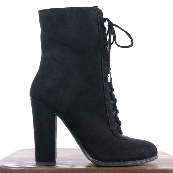 carlos santana lace up booties